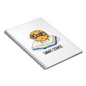 Smart Cookie Funny Chocolate Chip Cookie Puff Notizblock (Rechte Seite)