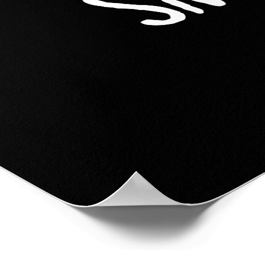 Smart Cookie Funny Chocolate Chip Pun Dark BG Poster (Ecke)