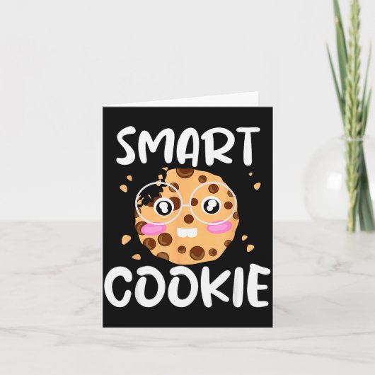 Smart Cookie - Funny Idiom Joke Tee  Karte (Vorderseite)