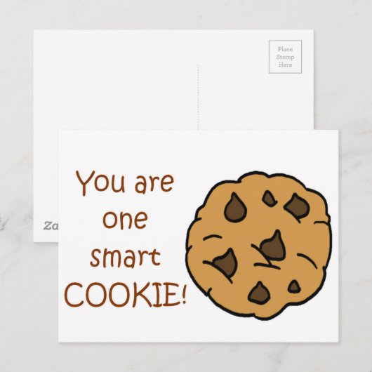 Smart Cookie - Funny Quote Postkarte (Vorne/Hinten)