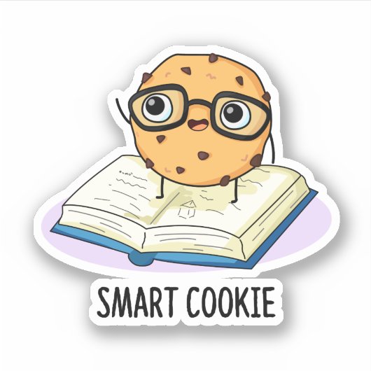 Smart Cookie Funny Snack Pub Aufkleber (Vorderseite)