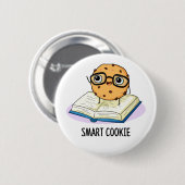 Smart Cookie Funny Snack Pub Button (Vorne & Hinten)