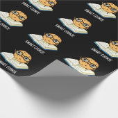 Smart Cookie Funny Snack Pub Dark BG Geschenkpapier (Ecke)