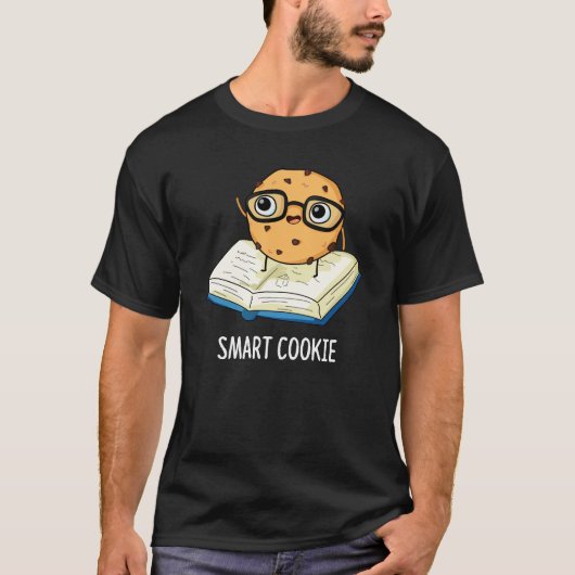 Smart Cookie Funny Snack Pub Dark BG T-Shirt (Vorderseite)