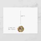 Smart Cookie Ich vermisse Sie Schullehrer Postkarte (Rückseite)