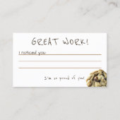 Smart Cookie Lehrer Anreizkarte Visitenkarte (Rückseite)