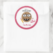 Smart Cookie Nerd Lehrer im Klassenzimmer Kinder N Runder Aufkleber (Tasche)