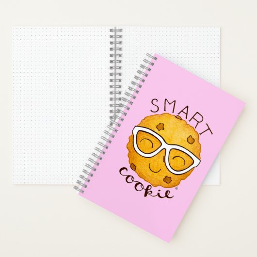 Smart Cookie, Niedliches Cookie mit Brille Notizblock (Innen)