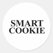 Smart Cookie Runder Aufkleber (Vorderseite)