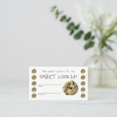 Smart Cookie Teacher Behavior Reward Punch Card Visitenkarte (Stehend Vorderseite)