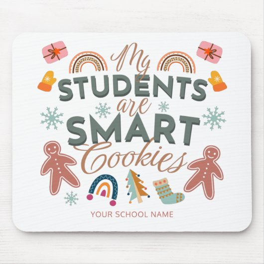 Smart Cookies Boho Weihnachten Mousepad (Vorne)
