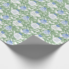 Smart Corporate Logo Blau und Weiß Happy Holidays Geschenkpapier