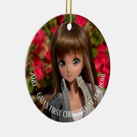 Smart Doll Gaia erste Weihnachten Keramik Ornament (Rechts)