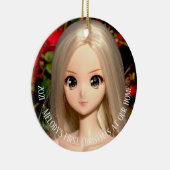 Smart Doll Melody First Chritmas Foto Keramik Orn Ornament (Rechts)