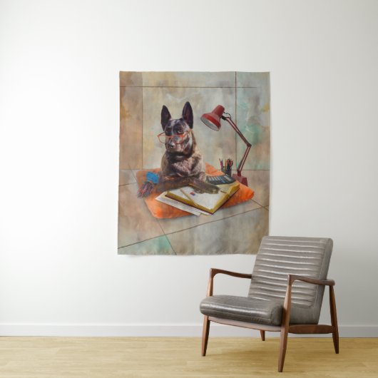 Smart Dutchie Dog Wandteppich (Beispiel)