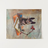 Smart Dutchie Dog Wandteppich (Vorderseite (Horizontal))