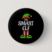 Smart Elf Family Matching Group Christmas Button (Vorderseite)