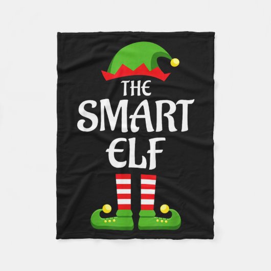 Smart Elf Family Matching Group Christmas  Fleecedecke (Vorderseite)