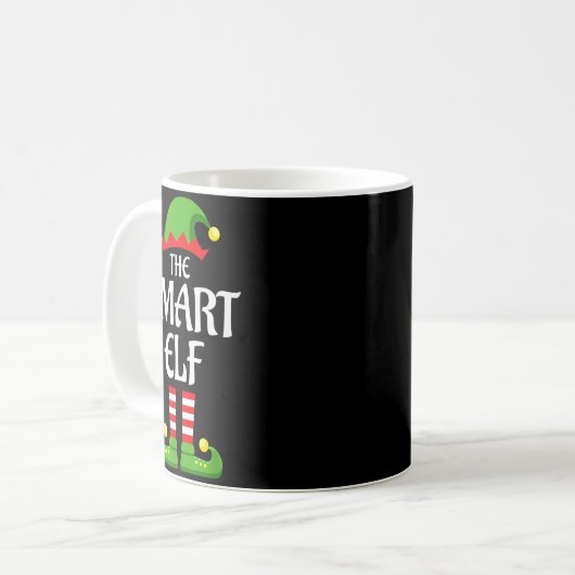 Smart Elf Family Matching Group Christmas  Kaffeetasse (Vorderseite Links)