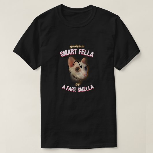 Smart Fella oder Furz Smella T-Shirt (Design vorne)