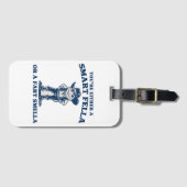 Smart Fella or Fart Smella Retro Frog Meme Funny Gepäckanhänger (Vorderseite (Horizontal))