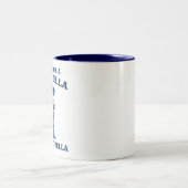 Smart Fella or Fart Smella Retro Frog Meme Funny Zweifarbige Tasse (Mittel)