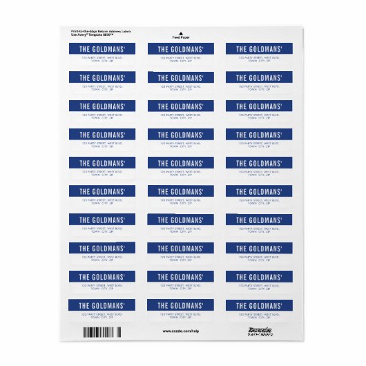 SMART Fett minimaler einfacher Blocktyp königsblau (Vorne)