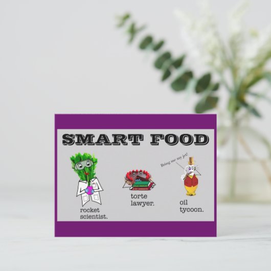 Smart Food: Postkarten (Stehend Vorderseite)