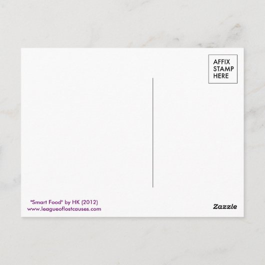 Smart Food: Postkarten (Rückseite)