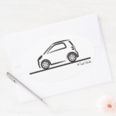 Smart Fortwo Side Ovaler Aufkleber (Umschlag)