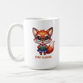Smart Fox-Book Lover Kaffeetasse