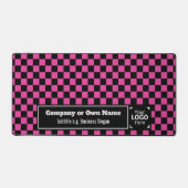 Smart Fuchsia Karo: Berufliches Unternehmen Schreibtischunterlage (Vorderseite)