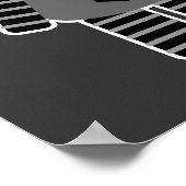 Smart Geek Robot Poster (Ecke)