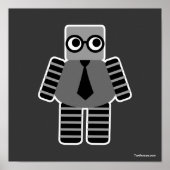 Smart Geek Robot Poster (Vorne)