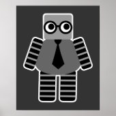 Smart Geek Robot Poster (Vorne)