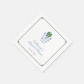 Smart Ginger Jar Weihnachts-Brautparty-Party Serviette (Ecke)