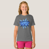 Smart Girls Rock - blaues Shirt (Vorne ganz)