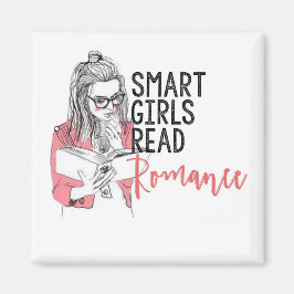 Smart Girls Romance Square Magnet lesen