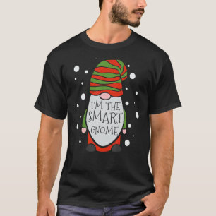 Smart Gnome Matching Family Group Funny Christma T-Shirt