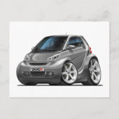 Smart Gray Car Postkarte (Vorderseite)