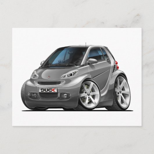 Smart Gray Car Postkarte (Vorderseite)