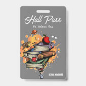 Smart Hall Pass Abzeichen buchen Ausweis (Rückseite)