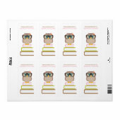 Smart Hipster Owl Buchzeichen (Vorne)