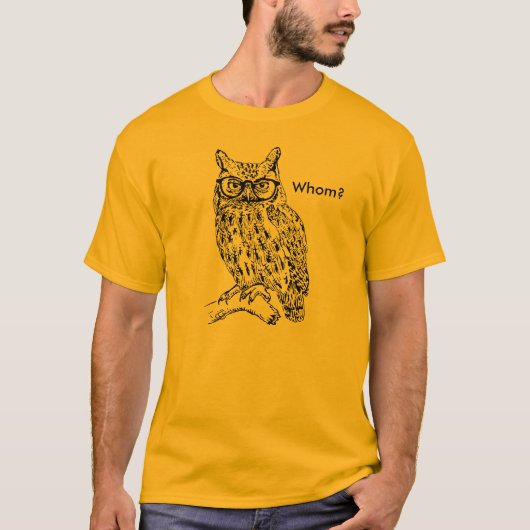 Smart Hipster Owl mit Brille Black individuell anp T-Shirt (Vorderseite)
