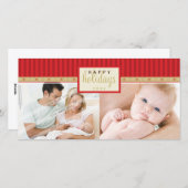 SMART HOLIDAY FOTOKARTE :: Wegweiser 1L Feiertagskarte (Vorne/Hinten)