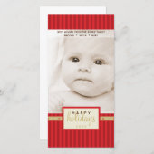 SMART HOLIDAY FOTOKARTE: Wegweiser 1P Feiertagskarte (Vorne/Hinten)