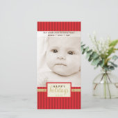 SMART HOLIDAY FOTOKARTE: Wegweiser 1P Feiertagskarte (Stehend Vorderseite)