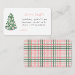 Smart Holidays Baby Dusche für Girl Diaper Raffle Begleitkarte