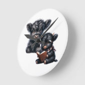 Smart Is The New Pretty Runde Wanduhr (Winkel)