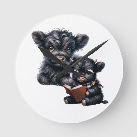 Smart Is The New Pretty Runde Wanduhr (Vorderseite)